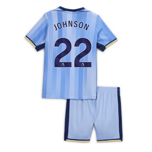 Dětský fotbalový dres Tottenham Hotspur Brennan Johnson #22 2024-25 Venkovní Krátký Rukáv (+ trenýrky)